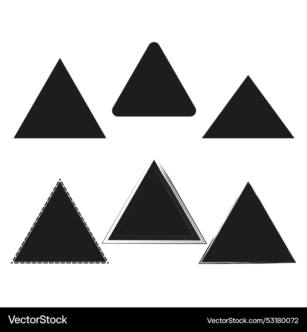 Set of triangular graphic elements eps 10 Vector Image