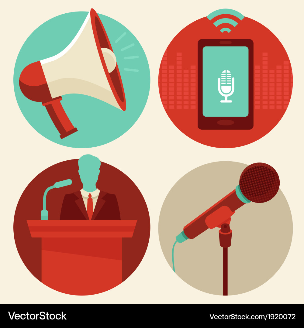 Speaker Royalty Free Vector Image - VectorStock