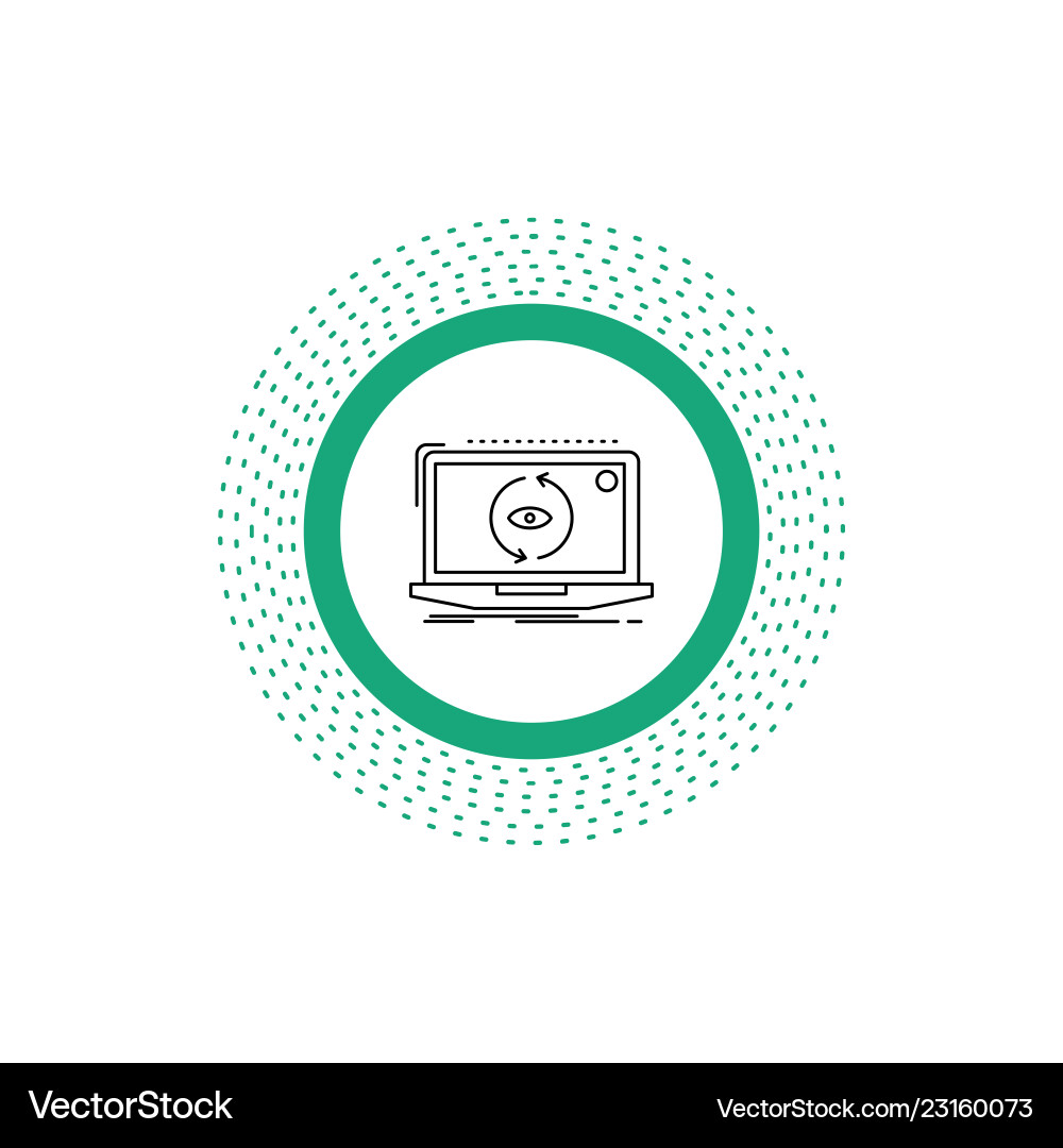 App application new software update line icon App application new software update line icon Vector Image