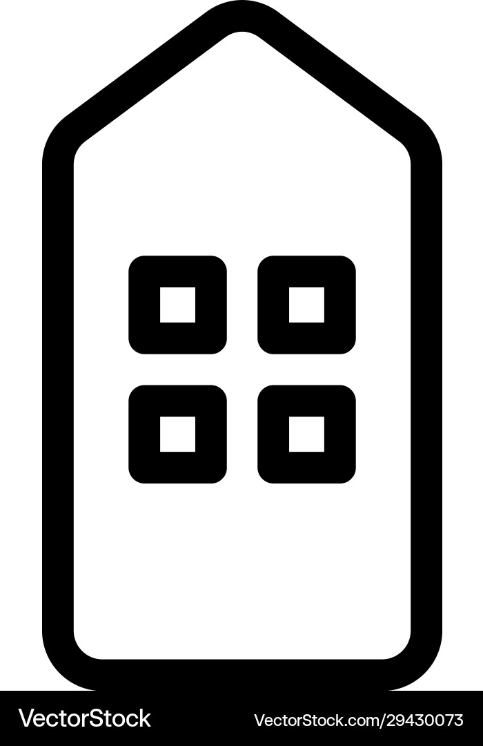 Bar code is an icon isolated contour Bar code is an icon isolated contour Vector Image