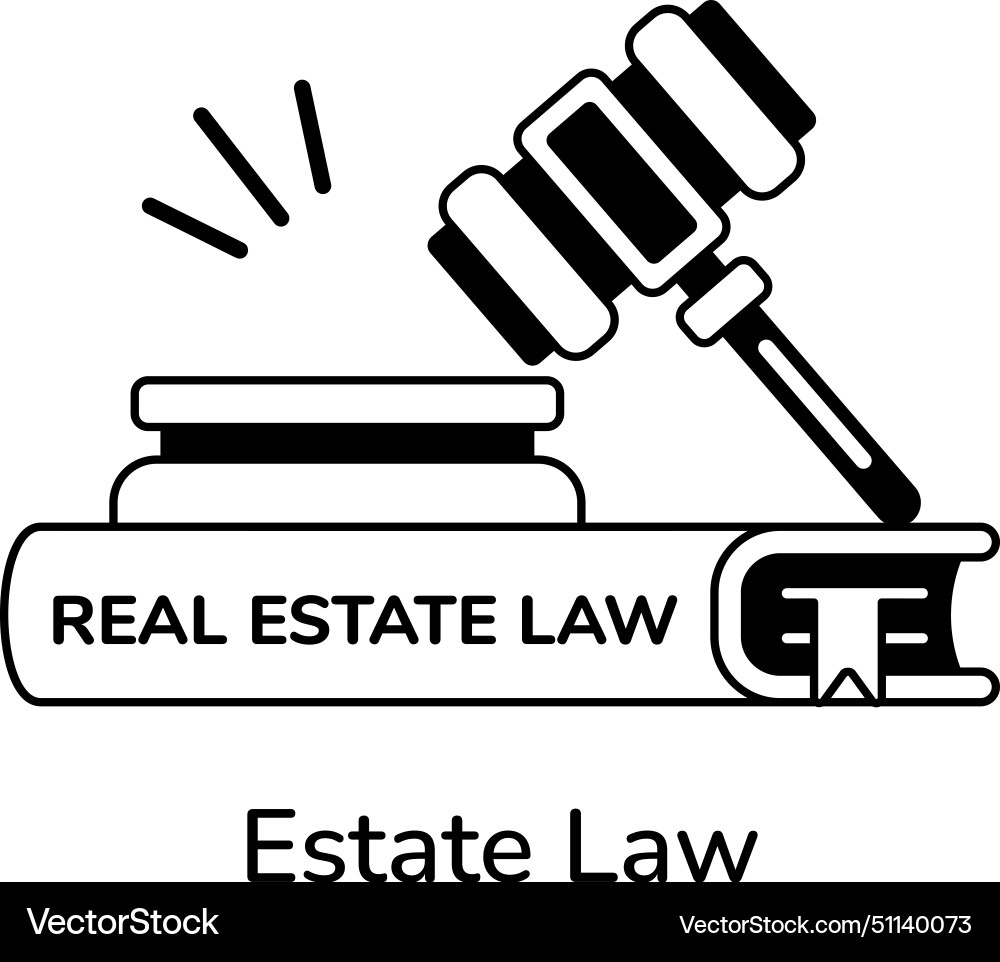 Estate law Royalty Free Vector Image VectorStock