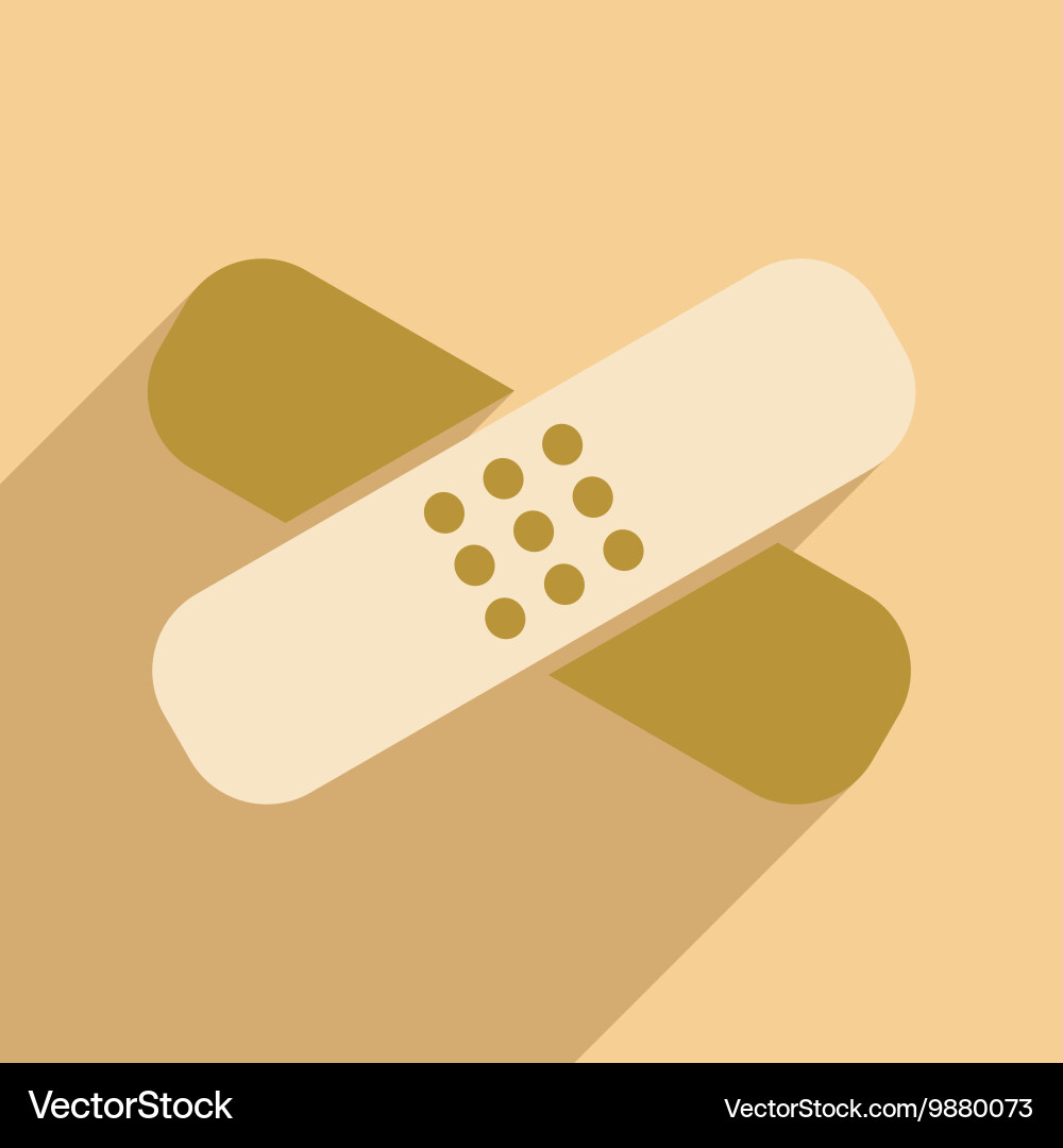 Flat with shadow icon and mobile application Vector Image