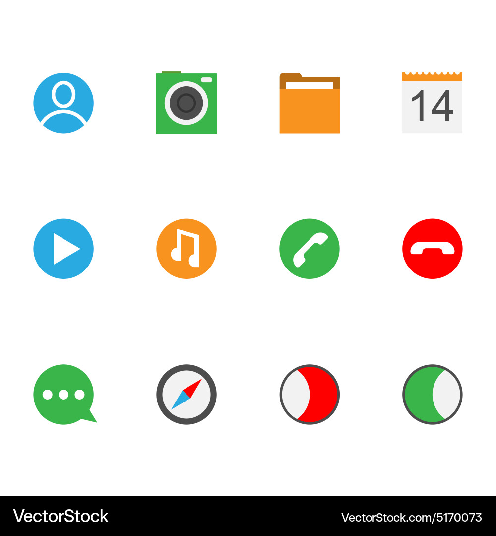 Interface icon collection Royalty Free Vector Image