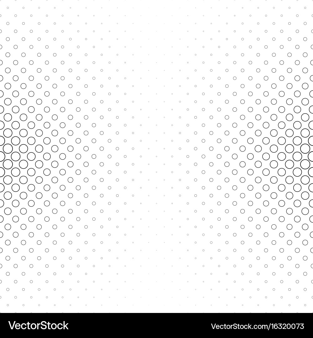 Monochrome circle pattern - abstract background vector image