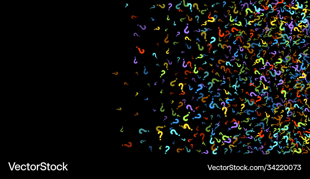 Question marks quiz doubt poll query public vector image