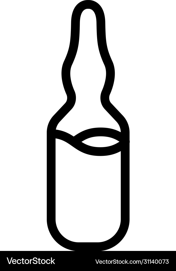 Serum ampoules icon outline Serum ampoules icon outline vector image