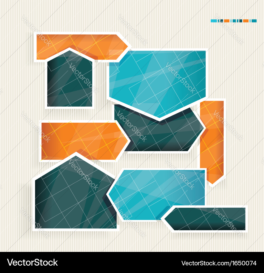 Abstract background with colorful arrows vector image