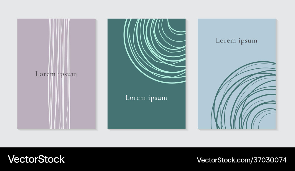 Abstract Circle Line Pattern vector image
