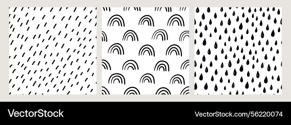 Abstract seamless pattern set Abstract seamless pattern set Vector Image