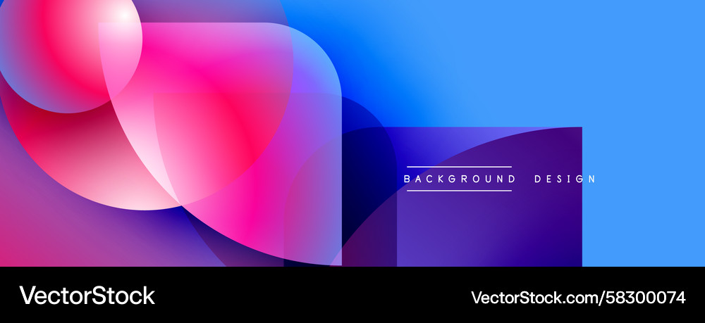 Abstract vibrant shapes overlap creating dynamic Abstract vibrant shapes overlap creating dynamic Vector Image