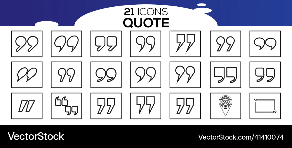 Bubble quotation comment message borders quote vector image