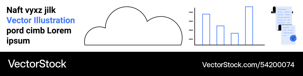 Cloud storage and data analytics with user Cloud storage and data analytics with user vector image