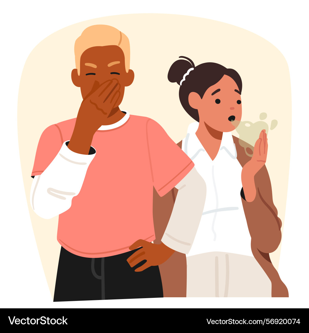 Couple having problem in communication due Couple having problem in communication due vector image