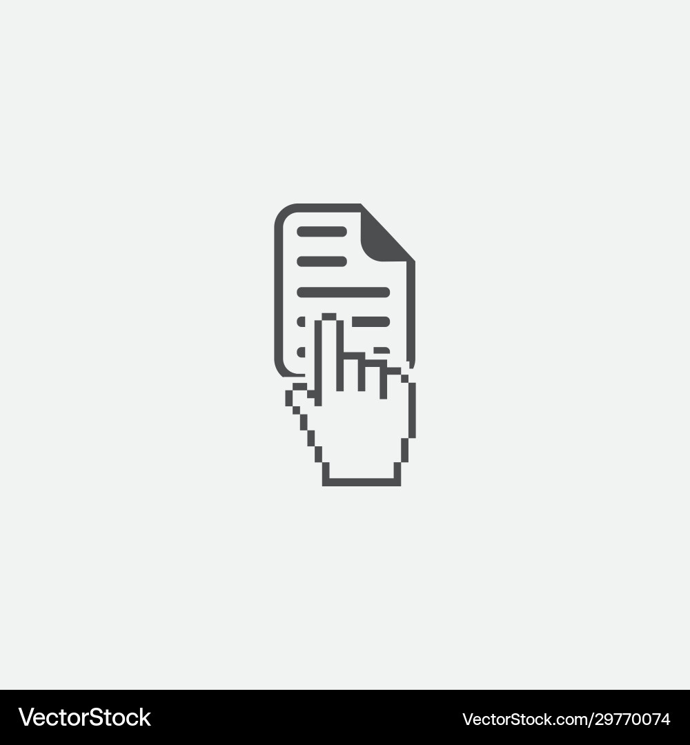 Document button icon Vector Image