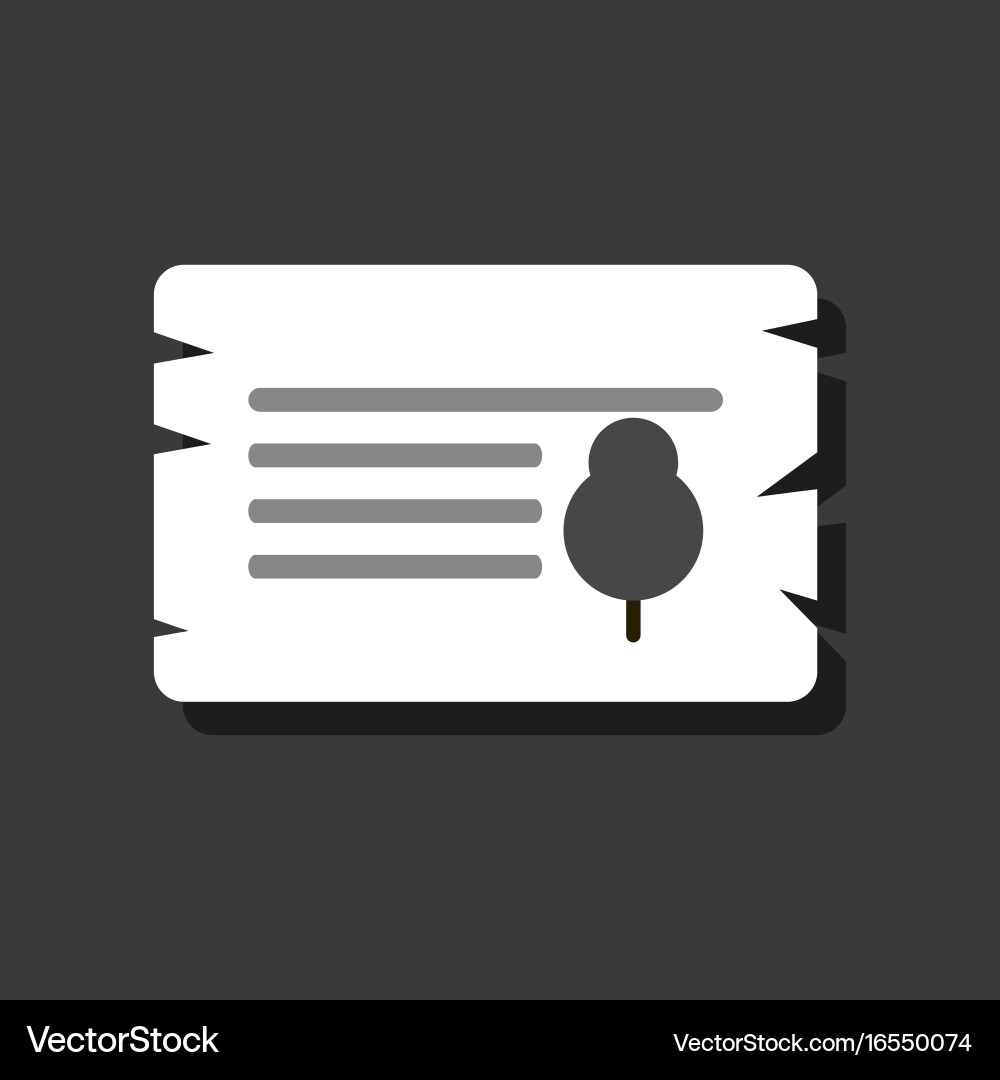 Flat icon design collection paper from tree vector image