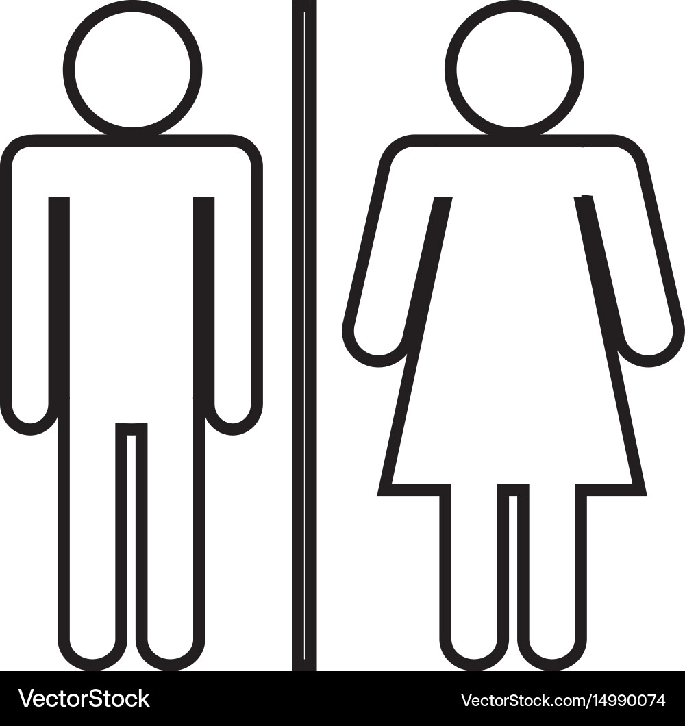 Man and Woman Icon Vector Image