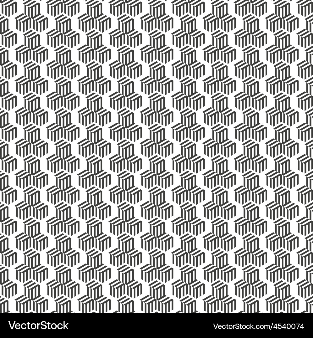 Seamless pattern with cubes repeating modern vector image