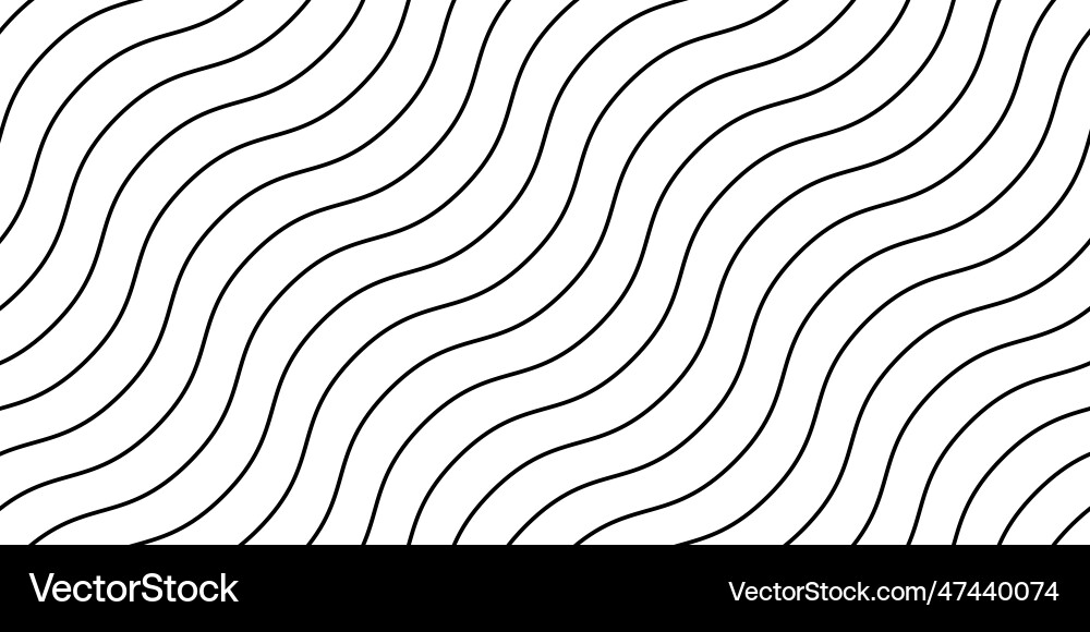 Wavy lines seamless pattern undulate stripes Wavy lines seamless pattern undulate stripes Vector Image