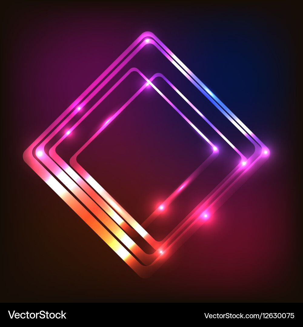Abstract glowing colorful background with rounded vector image