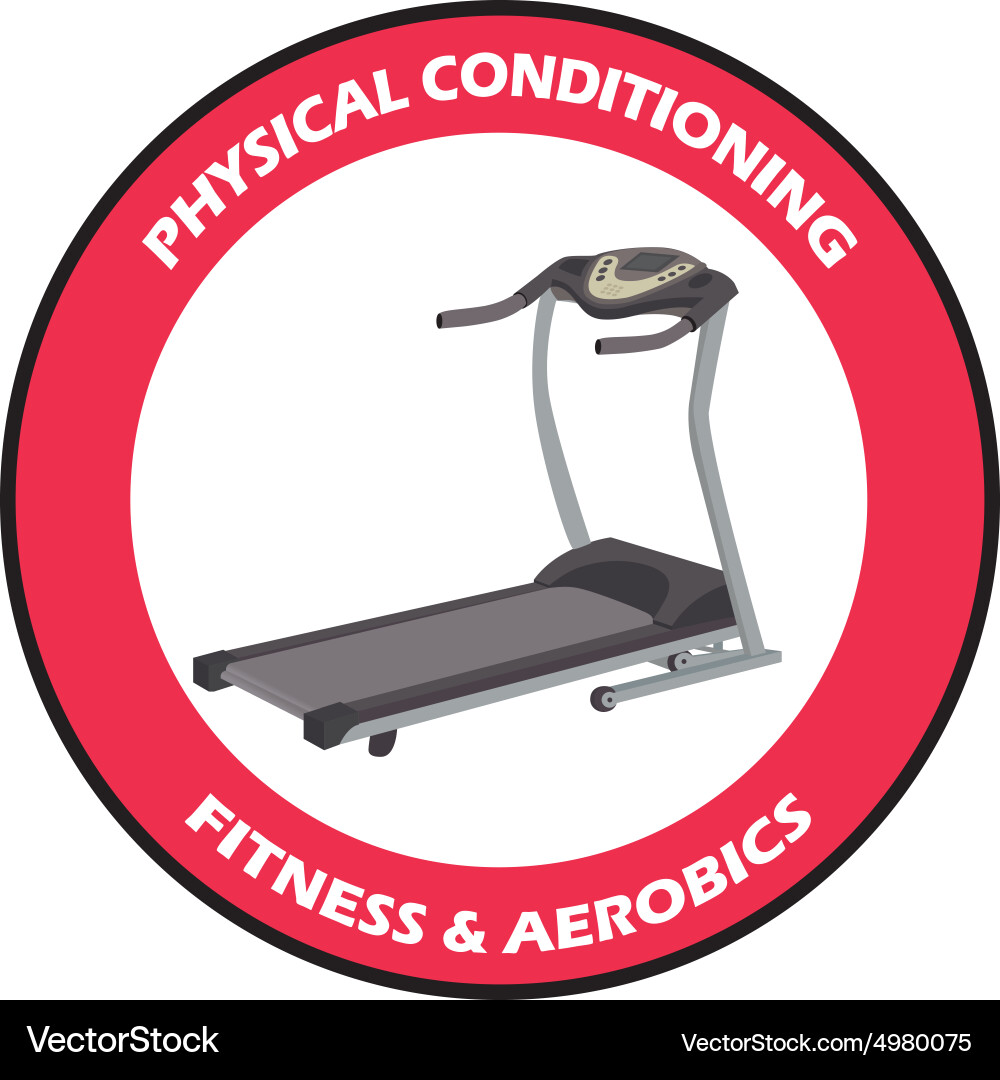 Abstract gym object on a white background Vector Image