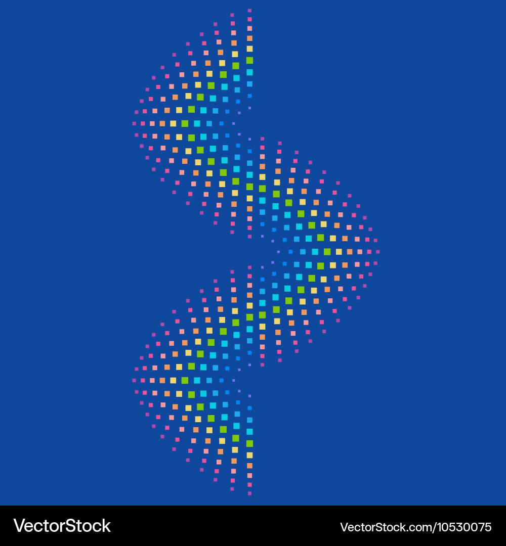 Abstract rainbow element background consisting vector image
