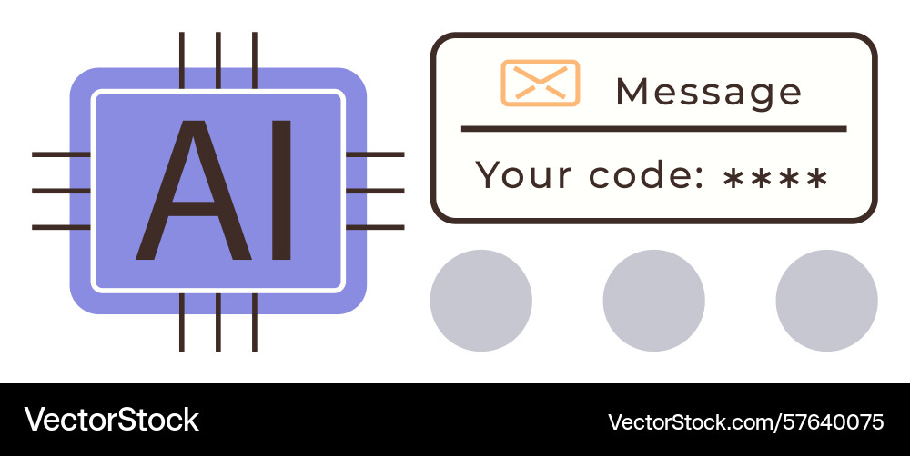Ai processing message verification through secure vector image