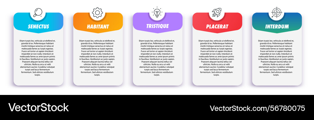 Bullet points numbers from 1 to 5 list markers Bullet points numbers from 1 to 5 list markers Vector Image