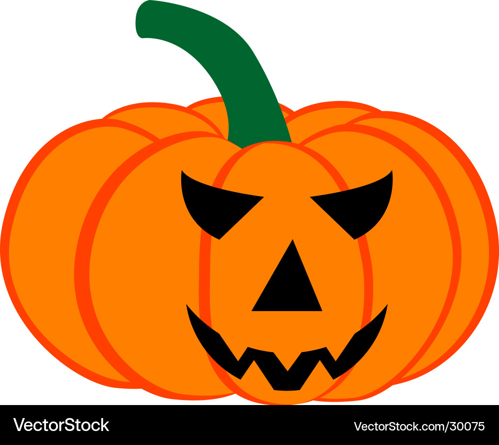 Halloween pumpkin Royalty Free Vector Image - VectorStock
