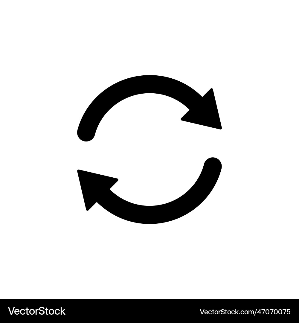Refresh icon reload update Vector Image