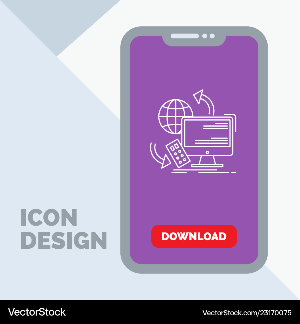 Remote Access Control Monitoring vector image