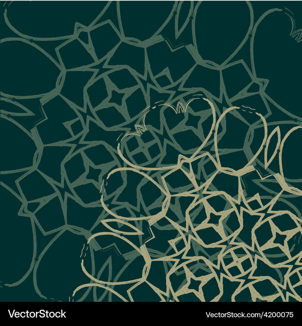 Rosettes pattern decorative elements Vector Image