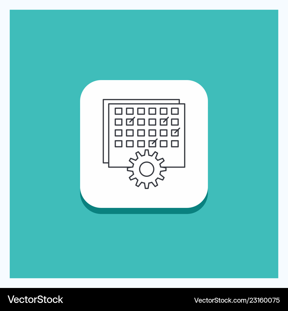 Round button for event management processing Round button for event management processing vector image