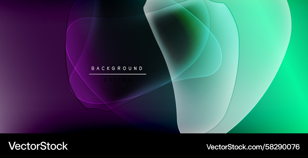 Abstract design features overlapping colorful Vector Image