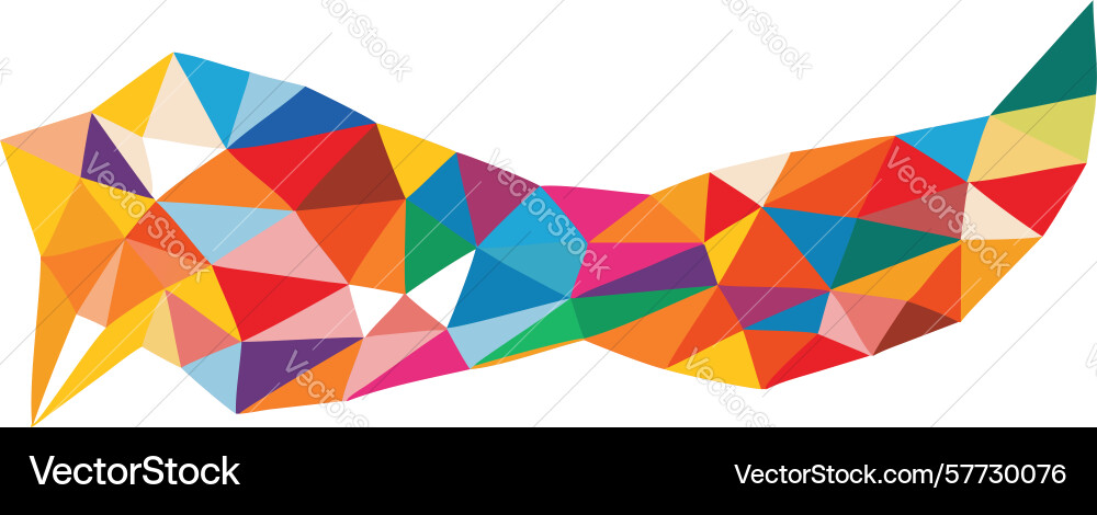 Abstract geometric triangles dynamic modern vector image