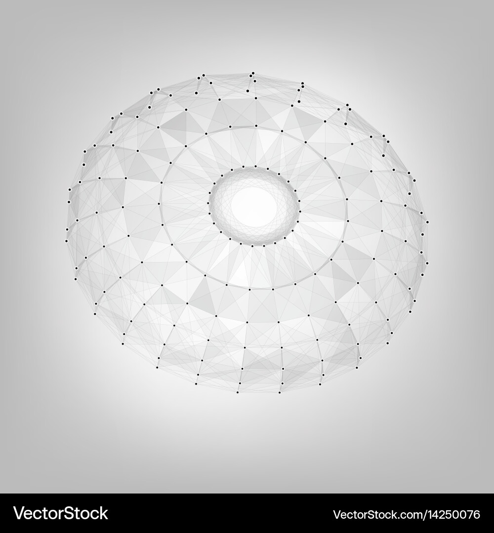 Abstract mesh background chaotically vector image