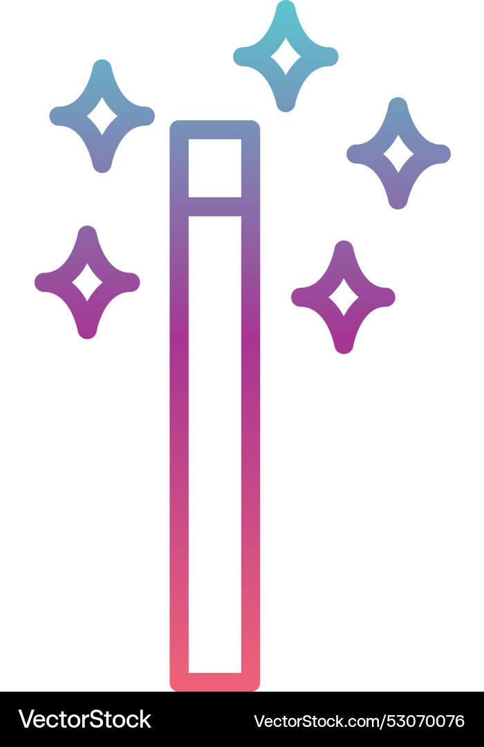Magic line gradient design Vector Image