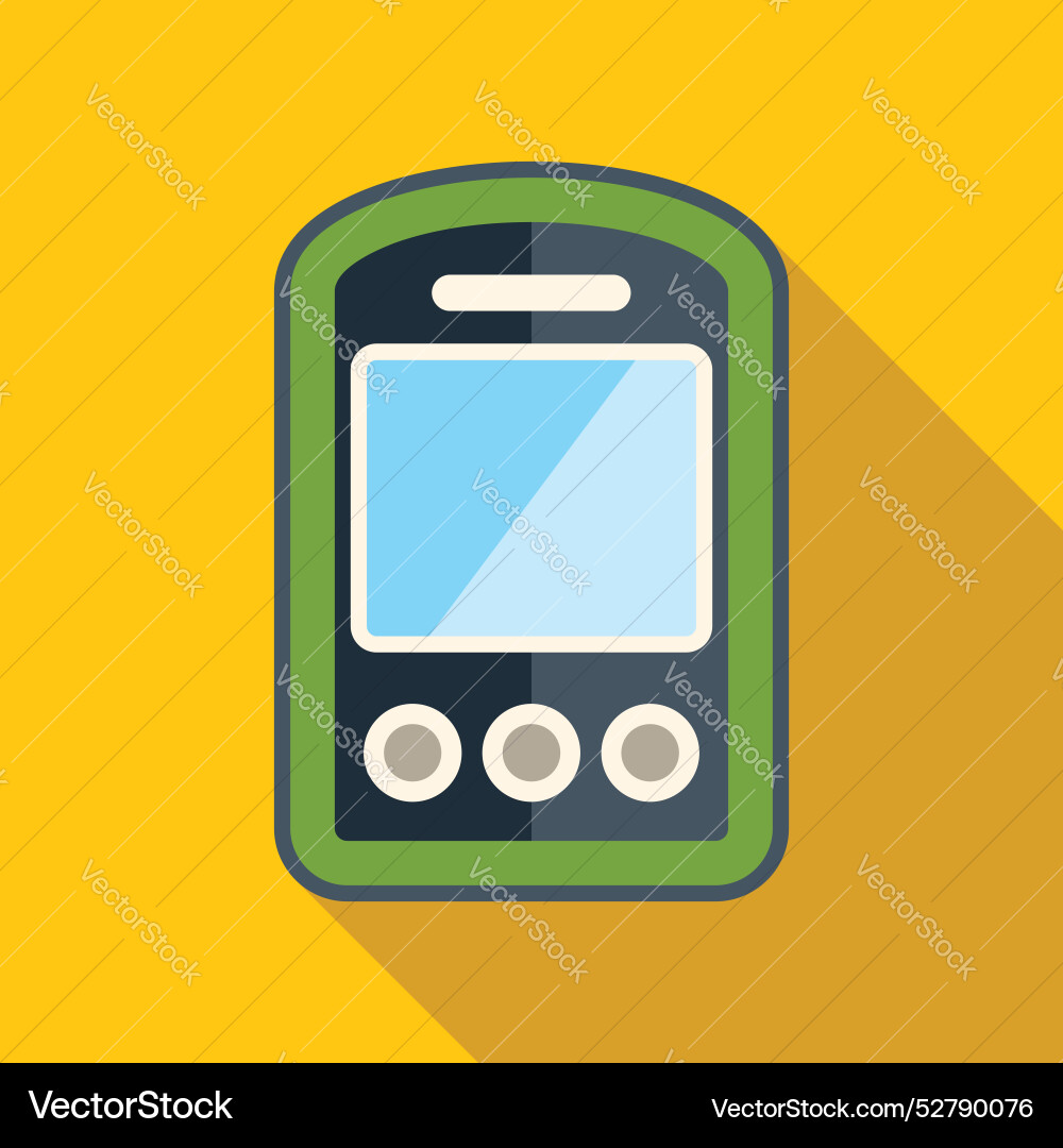 Mobile phone showing blank screen displaying Mobile phone showing blank screen displaying vector image