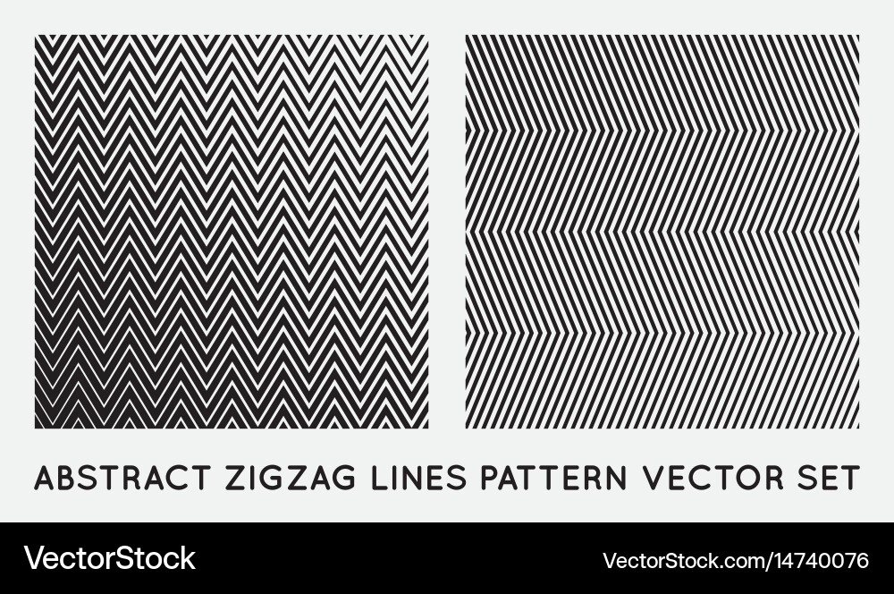 Oblique Zigzag Pattern - Sharp Lines vector image