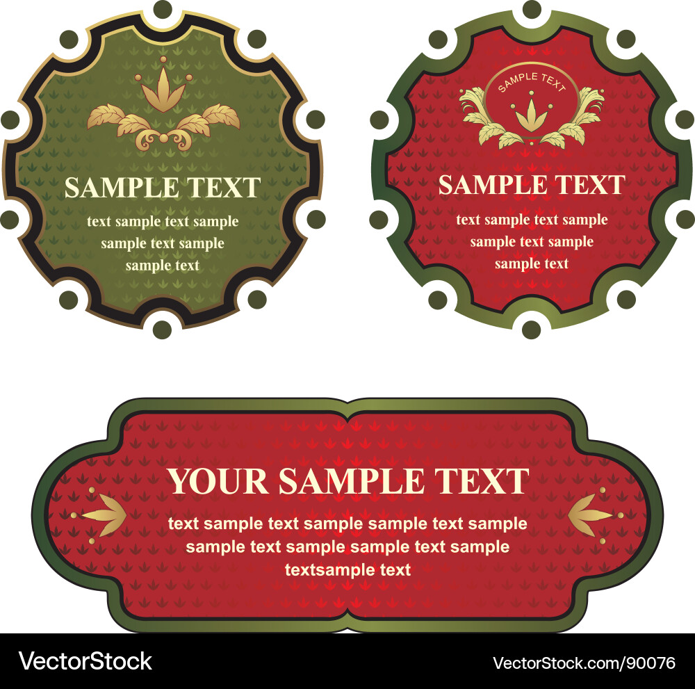Retro Label Template Vector Image
