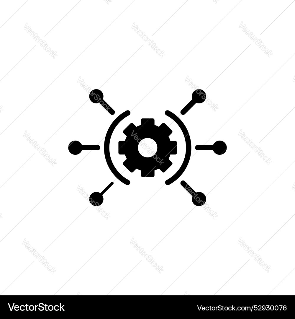 Useful functions icon set cogwheel Vector Image