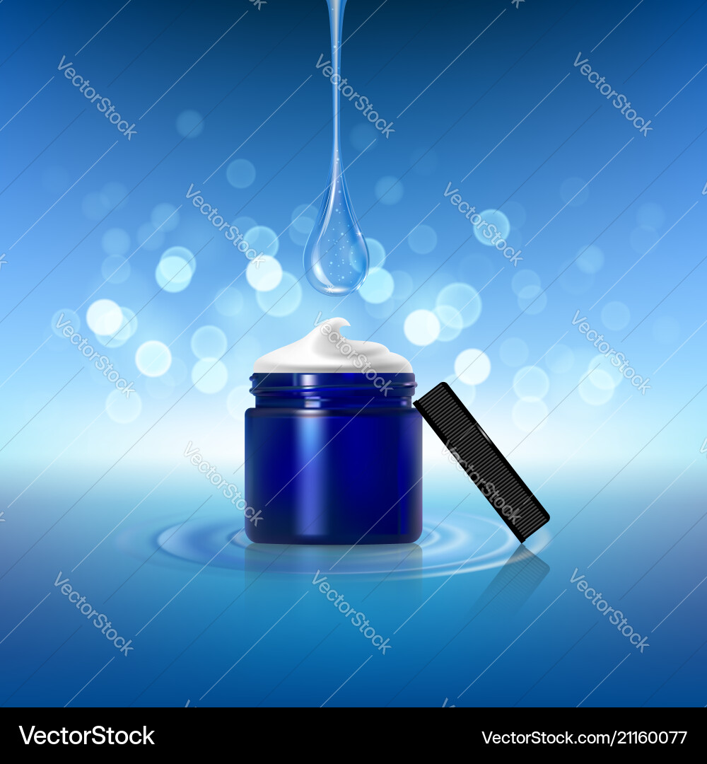 Advertising poster for cosmetic product Advertising poster for cosmetic product vector image