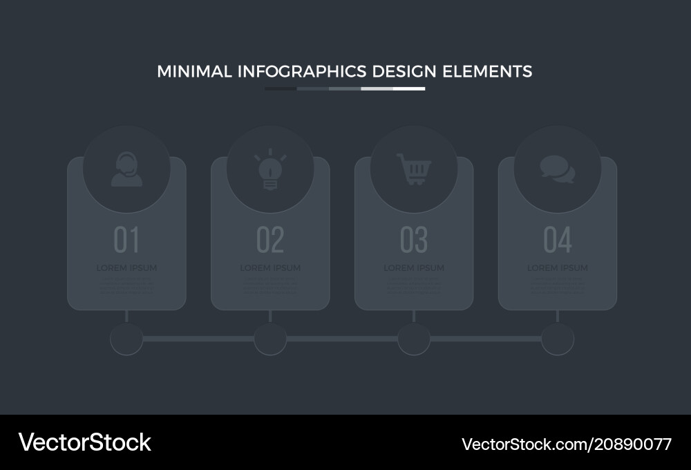 Business data visualization time line process Vector Image
