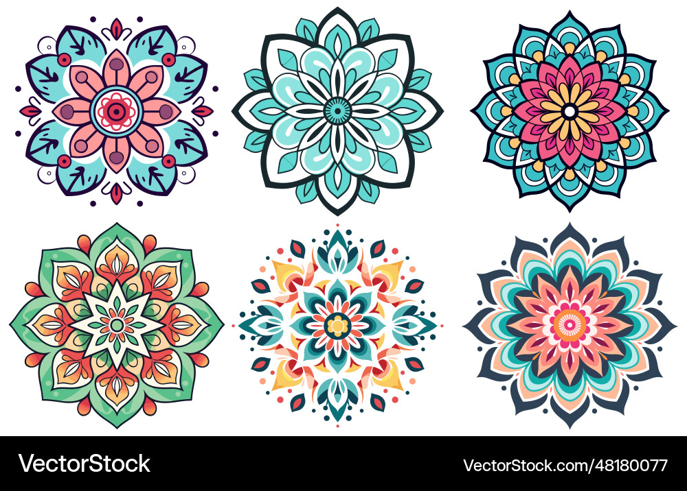 Circular pattern in form of mandala Vector Image