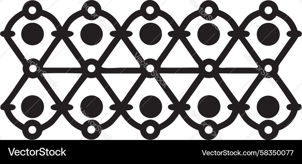 Connected Circles Pattern Vector Image