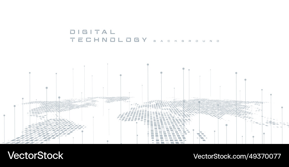 Digital technology futuristic internet network ai Vector Image