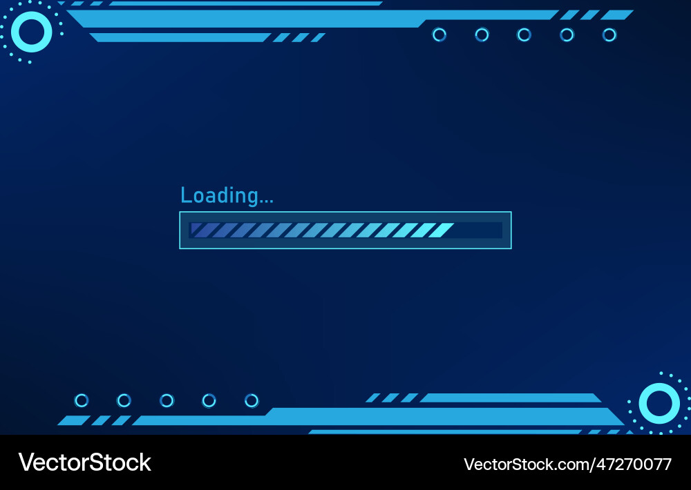 Futuristic Loading Screen - Tech Background vector image