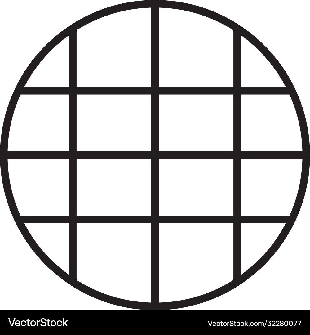 Global sphere with meridian and parallel lines Global sphere with meridian and parallel lines Vector Image