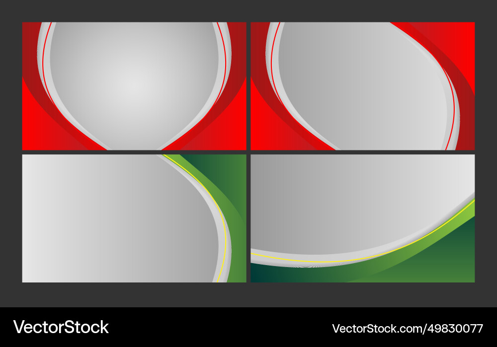 Red and green empty space abstract minimalist Red and green empty space abstract minimalist vector image