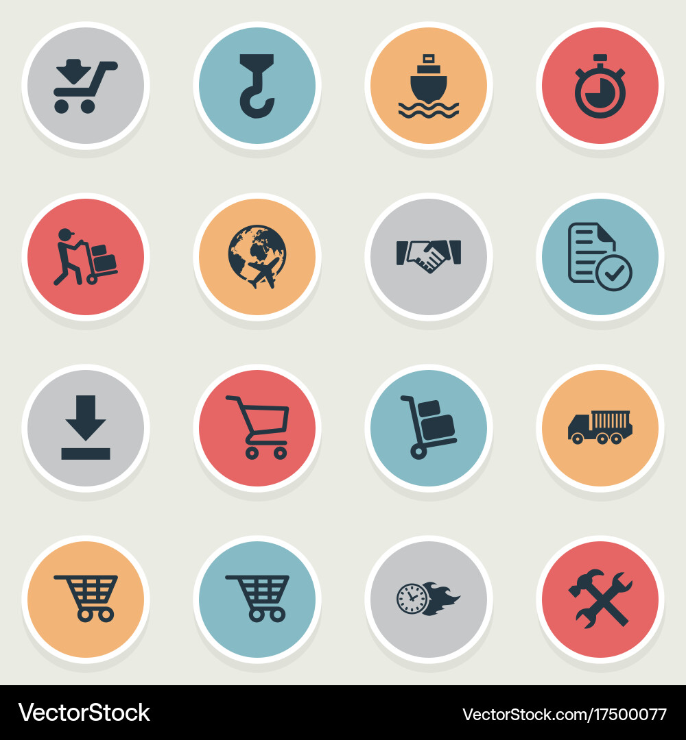 Set of simple systematization Vector Image