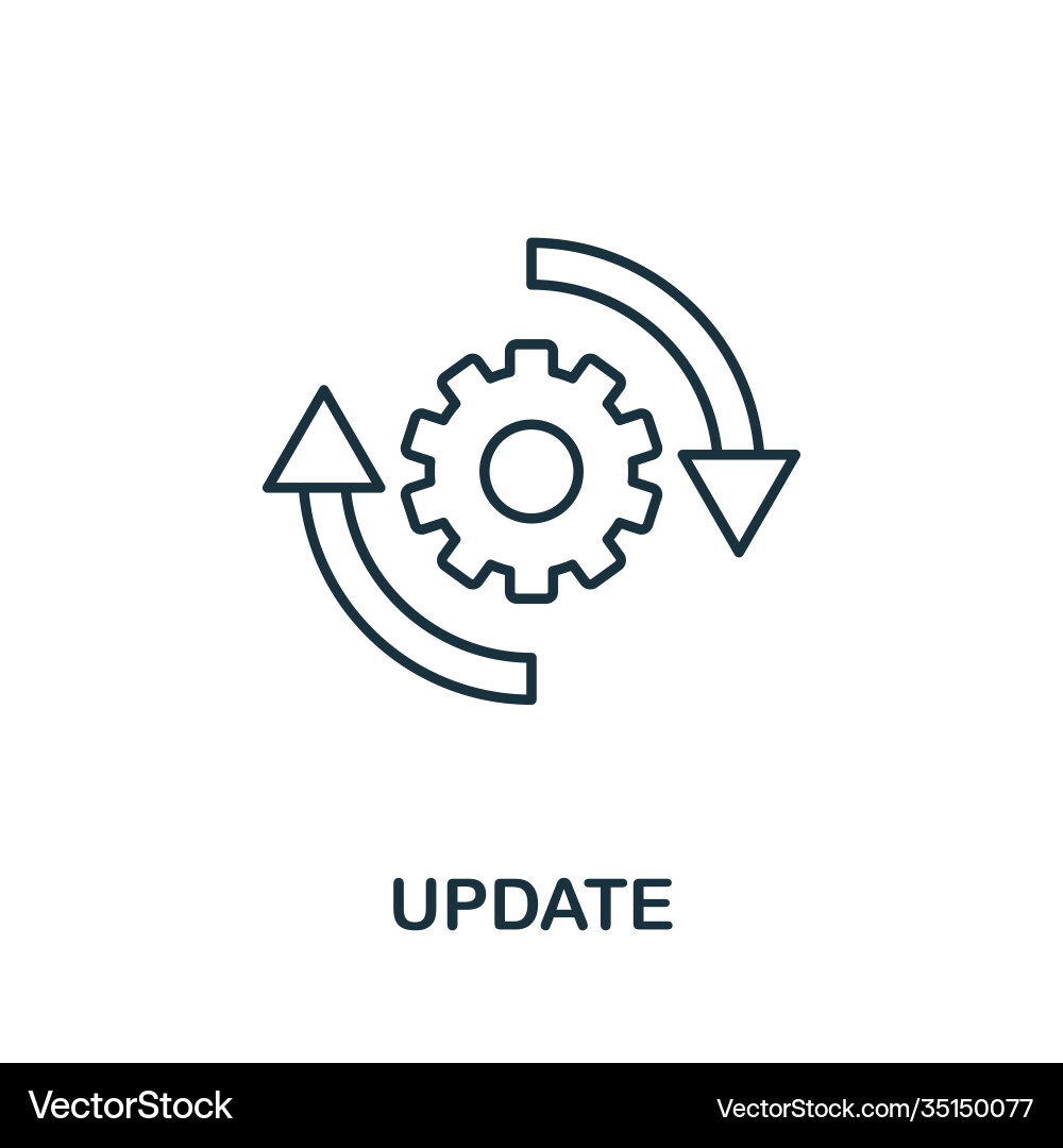 Update icon line style element from data vector image